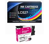 LC527 Ink Cartridge Compatible for Brother LC 527 LC527 | High Yield Work with MFC-J4350DW MFC-J4550DW MFC-J6760DW MFC-J6960DW Printers,Magenta-1pack