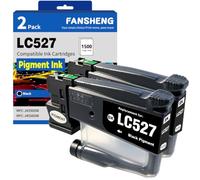 LC527 LC527VAL MFC-J4350DW Ink Cartridges LC527XL Compatible for Brother MFC-J4350DW MFC-J4550DW J4350DW J4550DW Printer 3000 Pages (4 Pack Black/Cyan/Magenta/Yellow) (LC527-2BK)