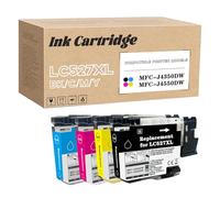 LC527XL Compatible Ink Cartridge Replacement for Brother LC527XL, Work With MFC-J4350DW MFC-J4550DW Printer (3000 Page Yield) 1set