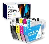 LC527XL Ink Cartridges Replacement for Brother LC527XL LC527 LC527XLVAL | Compatible with LC527XL LC527 Ink Cartridges Multipack Brother MFC-J4350DW MFC-J4550DW J4350DW J4550DW Printers (4-Pack)