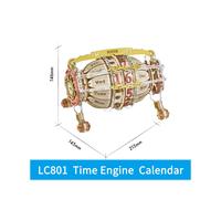 (LC801) Robotime ROKR Time Art Zodiac Wall Clock 3D Wooden Puzzle Games Model Building