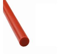 LCANALLYMS Weather stripping, Circular Bar Red Silicone Cord, White Water Resistance Sealing Rubber Strips for Mechanical 1 Piece(Red,5M*2MM)