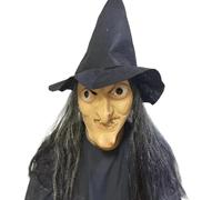 Lcarege Halloween Masks for Adults, Realistic Scary Witch Mask | Realistic Texture, Comfy Latex Fit, Ideal for Adult Halloween Parties, Cosplay Events
