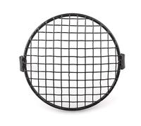 LCARY Headlight Protective Cover Grille Protective Cover for Headlights Motorcycle Screen Grille Mesh Universal 7 Inch Retro Metal Headlight Cover (Color : Diamond)
