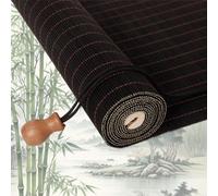 LCBDYLR Retro Bamboo Roller Blinds Customizable size, Natural Wood Window Shades Blinds Anti-UV Dustproof Decorative Curtain, Screen Partition Blind, for Indoor/Outdoor/Garden B-Black