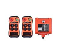 LCC Q200 Industrial Wireless Remote Control 2 Button Crane Hoist | 100m Long Range, IP65 Waterproof, 433MHz, for Crane Hoist Concrete Truck(2T 1R,AC DC 12-24V)