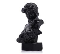LCCCK 6" H Black Greek Mythology Bust Statue, Resin Aphrodite Statue and Sculpture for Coquette Room Decor, Dark Academia Room Decor, Bookshelves, Shelves, Partition, Coffee Table Centerpiece