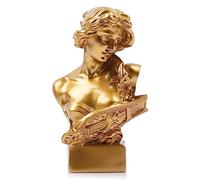 LCCCK 6" H Gold Aphrodite Statue Sculpture, Resin Greek Mythology Bust Statue, for Coquette Room Decor, Dark Academia Room Decor, Bookshelves, Shelves, Partition, Coffee Table Centerpiece