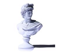 LCCCK 6" H White Apollo Bust Statue - Classic Greek Mythology, Roman Decor, Home & Room Decor for Small Statues & Bookshelves