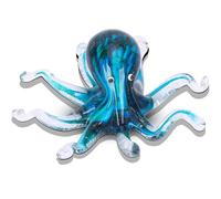 LCCCK Glass Octopus Statue, Hand Blown Ocean Figurines, Murano Art Desk Paperweights, Fish Tank Aquarium Sea Animals, Christmas Birthday Gift