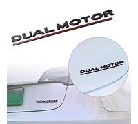 LCCDJ DUAL MOTOR Underlined Letters Emblem for Tesla Model 3 Car Styling Refitting High Performance Trunk Badge Sticker,Black