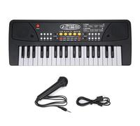 LCCEERD 37 Keys Digital Keyboard, 8 Rhythms Digital Keyboard with Microphone for Beginners, Portable Piano Keyboard with Recording Play Function for Middle School