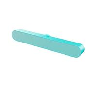 LCCEERD PC Gaming Speakers Bluetooth5.0, USB 3W Mini Soundbar with 3.5mm Jack, 3D Surround Sound Portable Sound Bar for Desktop Computer, Laptop, Monitor (Blue Wired)