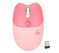 LCCEERD Wireless PC Mouse, Optical 1000 - 1600 DPI Wireless Mouse with 2.4 Ghz USB Receiver, Ergonomic Mouse for Window 2000 2003 7 8 10 ME OS X Laptop Office (Pink)
