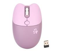 LCCEERD Wireless PC Mouse, Optical 1000 - 1600 DPI Wireless Mouse with 2.4 Ghz USB Receiver, Ergonomic Mouse for Window 2000 2003 7 8 10 ME OS X Laptop Office (Purple)