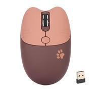 LCCEERD Wireless PC Mouse, Optical 1000 - 1600 DPI Wireless Mouse with 2.4 Ghz USB Receiver, Ergonomic Mouse for Window 2000 2003 7 8 10 ME OS X Laptop Office (Brown)