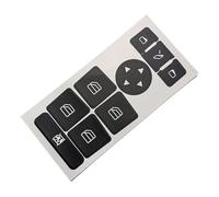 LccYanAi Car Audio Button Repair Decal for Benz CLA CLS GLA GLK G W463 C117 W218 X156 X204,Climate Control A/C,Steering Steel,Radio,Window,Door Lock,Stickers Accessories
