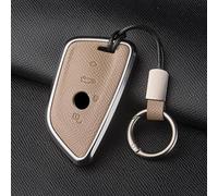 LccYanAi Key Fob Cover for BMW 3/4/5 Series X1 X2 X3 X4 X5 X6 325Li 530 i3 iX3,Car Key Case Cover Bag Shell Fob Protector Car Accessories,E-coffee-2