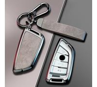 LccYanAi Key Fob Cover for BMW 3 Series 5 Series 530i x3 i3 ix3 x5 325li,Car Key Case Cover Bag Shell Fob Protector Car Accessories,A-Grey
