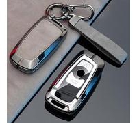 LccYanAi Key Fob Cover for BMW 3 Series 5 Series 530i x3 i3 ix3 x5 325li,Car Key Case Cover Bag Shell Fob Protector Car Accessories,B-Grey-1