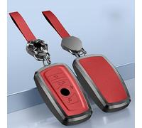 LccYanAi Key Fob Cover for BMW 5 Series 530i 3 Series 7 Series X1 X3 X4 X5 X6,Car Key Case Cover Bag Shell Fob Protector Car Accessories,D-Red