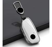 LccYanAi Key Fob Cover for BMW 7 Series X5/X7/735Li/740Li/i7 X1 5 Series X6 2023-,Car Key Case Cover Bag Shell Fob Protector Car Accessories,A-White-3