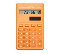 LCD 8-Digit Desktop Calculator Portable Calculator Pocket Size Handheld Calculator Basic Calculator Standard Function Desktop Calculator for Office and Home,Teacher Gifts Back to School Gifts Orange