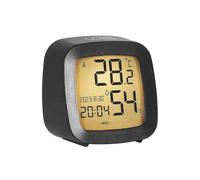 LCD Alarm Clock with Temperature, Humidity & Voice Control | for Multi-function display shows temperature, humidity, calendar and day of the w or home information at a glance.