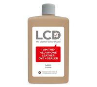 LCD All-in-One Leather dye & Sealer - Repair & Restore Paint, Permanent Colour for Sofas, Shoes, Handbags, Clothing, self Sealing 100ml by The Leather Colour Doctor (Sand)