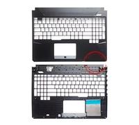 LCD Back Cover For ASUS for TUF Gaming FX86 FX86F FX86S FX86SF FX505 FX95 FX95D FX95G Palmrest Cover/Bottom Case Cover/Bezel Easy to replace(Black)