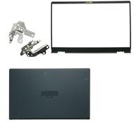 LCD Back Cover Top Case with Hinges and Front Bezel Replacement for Dell Inspiron 15 3510 3511 3515 3520 3525 Series Laptop, Black Rear Lid Screen Housing Assembly 0WPN8 09WC73 AP3LE000901