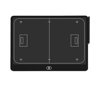 LCD Basketball Coaching Board, Electronic Hockey Tactic Board, Equipped with a Sensor Pen, One-Click Clear/Lock, for Training(Hockey)