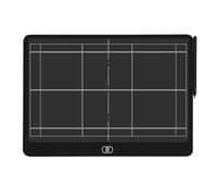 LCD Basketball Coaching Board, Electronic Hockey Tactic Board, Equipped with a Sensor Pen, One-Click Clear/Lock, for Training(Badminton)