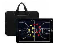 LCD Basketball Coaching Board, LCD Screen Soccer Tactical Marker Board, with Induction Writing Pen, Lightweight and Portable, for Practical Training(Basketball,Large)