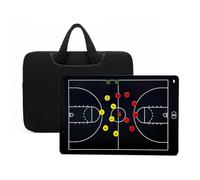 LCD Basketball Coaching Board, LCD Soccer Strategy Board, with Induction Writing Pen and Bag, One-Click Clear or Lock, for Practical Training(Basketball)