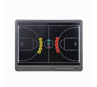LCD Basketball Coaching Board, Magnetic Soccer Coaching Board, with Whiteboard Markers and Magnetic Chess Pieces, Light and Portable, for Teaching(Large,Basketball)