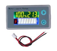 LCD Battery Indicator, Voltage Tester Display Battery Power Indicator for Lithium Ion Acidic Batteries with Bright Backlight, Screen Protector