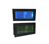 LCD Digital AC Voltage Meter 60-500V AC 20A 100A Power Energy Analog Voltmeter Ammeter Watt Current Amp Volt Meter Frequency(AC100A (Split))