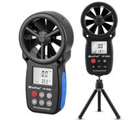HoldPeak Anemometer Handheld, Digital Wind Speed Meter with Backlight, Air Flow Velocity Temperature CFM Measuring Device for outdoors garden Surfing HVAC Vent, HP-866B