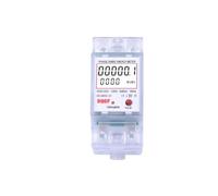 LCD Digital Backlight Single Phase Energy Meter Power Consumption Meter Wattmeter Electronic AC 220V 80A Reset(Transparent)