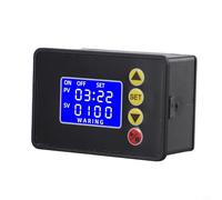LCD Digital for Relay Module for Industrial Automation - Programmable Microcomputer Timer with 00:00-99:59 Timing Range, ABS Housing, DC12V/24V or AC110-220V(DC12V)