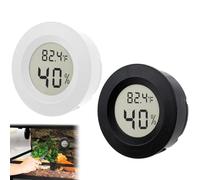 LCD Digital Hygrometer and Thermometer - Humidity Gauge for Greenhouses, Dehumidifiers, Humidifiers, Basements, Babyrooms, Home Offices with Switchable °C/°F