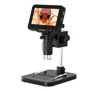 LCD Digital Microscope 4.3Inch Screen 720P Video Recorder 1-1000X Magnification Coin Magnifier PC View Biological Research