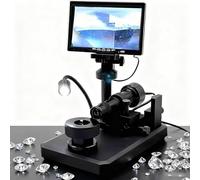 LCD Digital Microscope 7 Inch, 30-110X Jewelry Loupe with LED Light for Jewelry Testing and Diamond Processing, Perfect for Girdle Viewing and Inspection