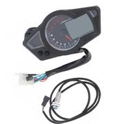 LCD Digital Motorcycle Speedometer Odometer 11000rpm Dashboard Meter Universal For Harley For Touring For Road King BLNETU