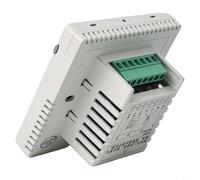 LCD Digital Non-Programmable Thermostat for Fan Coil & Air Conditioning Systems, 0°C-45°C Control, AC220V, White ABS+PC Housing