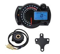 LCD Digital Odometer Speedometer Instrument Universal For Motorcycle 299KM/H 7Colors Speed Gauge Meter Sensor Set Speedometer(Sensor 2)