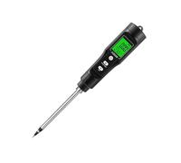 LCD Digital Soil Temp Meter Soil Temperature Tester with Data Hold Function Portable Probe Meter for Garden Detachable Probe