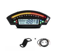 LCD Digital Speedometer 14000RPM 6 Gear 199km/h Motorcycle Odometer For1,2,4 Cylinders Meter Universal(With bracket)