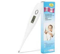 LCD Digital Thermometer for Adults/Kids, Oral Thermometer with Accurate Fast Switchable Function Body Temperature Thermometer (White)